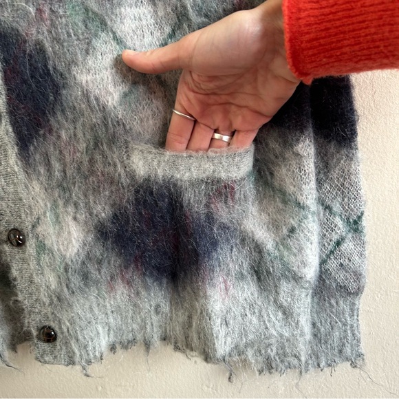 NWT R13 Fluffy Oversized Distressed Edge Cardigan - Picture 6 of 9